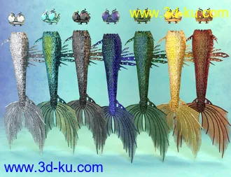 SY Merfolk for Genesis 8模型的图片9