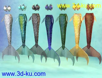 SY Merfolk for Genesis 8模型的图片10