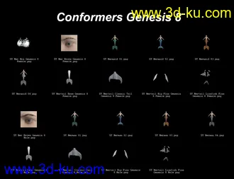 3D打印模型SY Merfolk for Genesis 8的图片