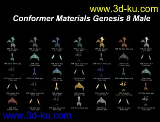 3D打印模型SY Merfolk for Genesis 8的图片