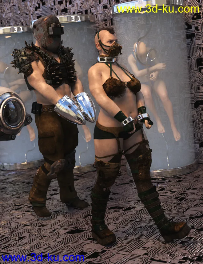 SY Sci-Fi Restraints for Genesis 8模型的图片1