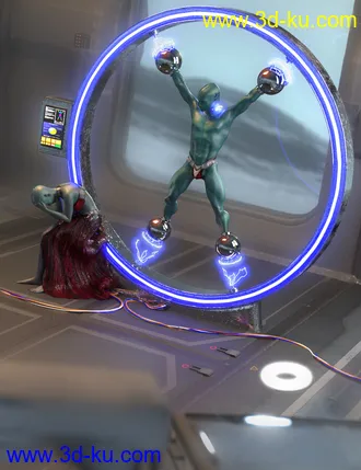 3D打印模型SY Sci-Fi Restraints for Genesis 8的图片