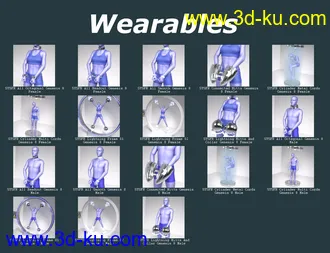 3D打印模型SY Sci-Fi Restraints for Genesis 8的图片