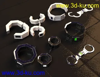 3D打印模型SY Sci-Fi Restraints for Genesis 8的图片