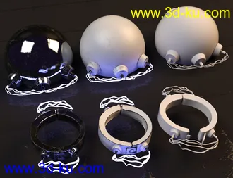 3D打印模型SY Sci-Fi Restraints for Genesis 8的图片