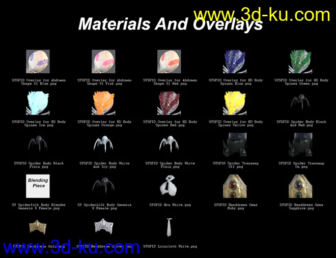 SY Spiderfolk for Genesis 8模型的图片9