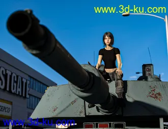 3D打印模型Tank Crew Pose for Genesis 8的图片