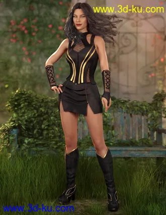 3D打印模型Tebrys Outfit for Genesis 8 Female(s)的图片