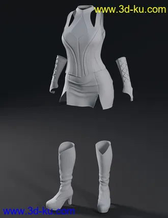 3D打印模型Tebrys Outfit for Genesis 8 Female(s)的图片