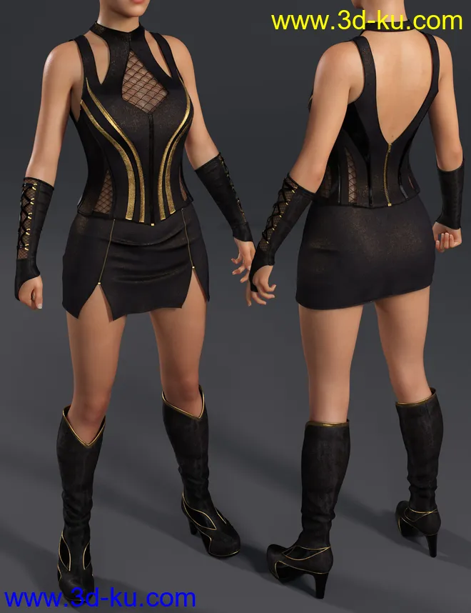 Tebrys Outfit for Genesis 8 Female(s)模型的图片4