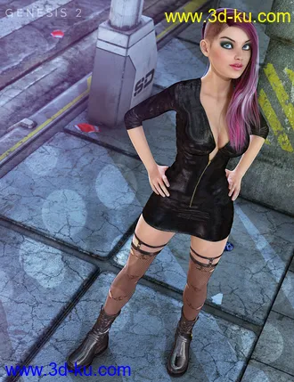3D打印模型TEC2 CAT for Genesis 2 Female(s)的图片