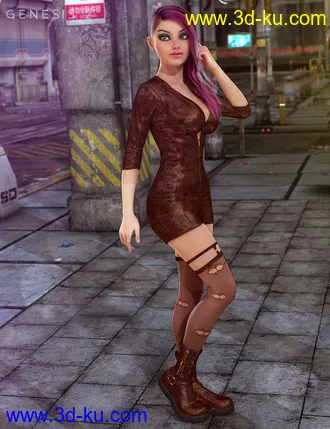 3D打印模型TEC2 CAT for Genesis 2 Female(s)的图片