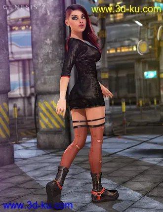 3D打印模型TEC2 CAT for Genesis 2 Female(s)的图片