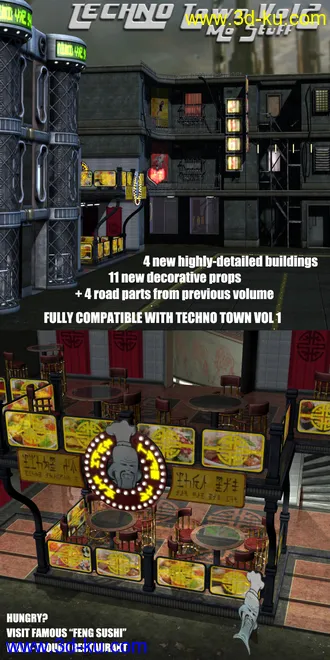 3D打印模型Techno Town Construction Set Vol 2的图片