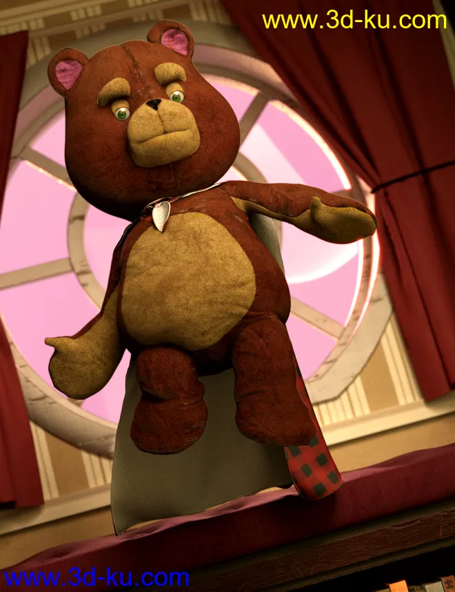 Teddy Bear for Genesis 8 Male模型的图片1