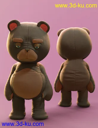 3D打印模型Teddy Bear for Genesis 8 Male的图片