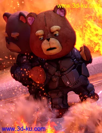 3D打印模型Teddy Bear for Genesis 8 Male的图片