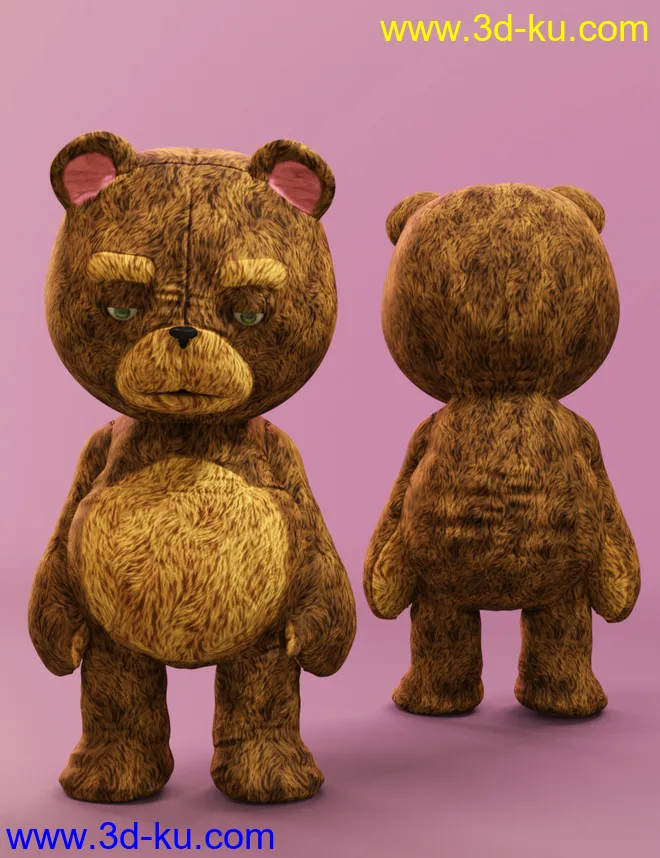 Teddy Bear for Genesis 8 Male模型的图片7