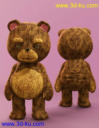 3D打印模型Teddy Bear for Genesis 8 Male的图片