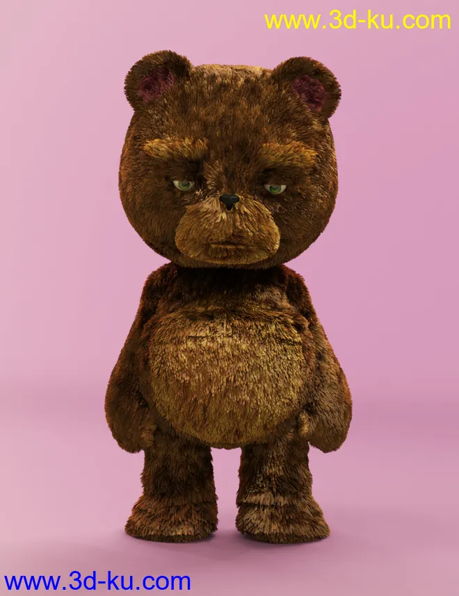 Teddy Bear for Genesis 8 Male模型的图片8