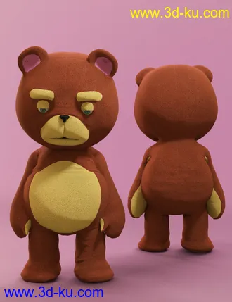 3D打印模型Teddy Bear for Genesis 8 Male的图片
