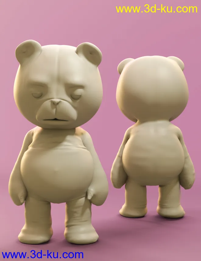 Teddy Bear for Genesis 8 Male模型的图片12