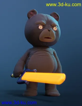 3D打印模型Teddy Bear for Genesis 8 Male的图片