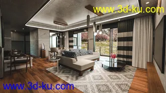3D打印模型Tesla Casual Living Dining的图片