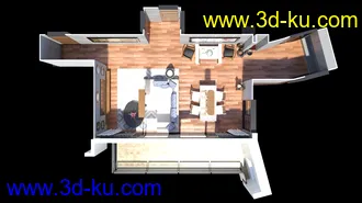 3D打印模型Tesla Casual Living Dining的图片