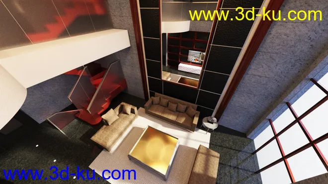 Tesla Living Room 2模型的图片6