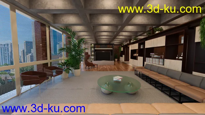 Tesla3dcorp Open Apartment模型的图片2