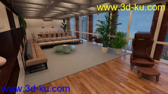 Tesla3dcorp Open Apartment模型的图片8