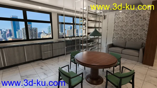 Tesla3dcorp Open Apartment模型的图片11