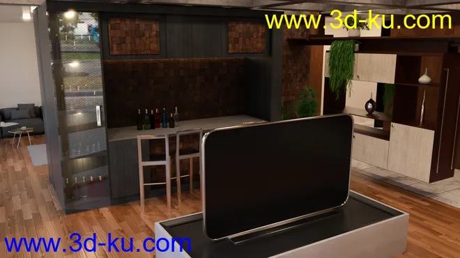 Tesla3dcorp Open Apartment模型的图片12