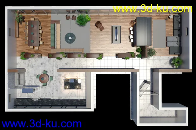 Tesla3dcorp Open Apartment模型的图片14