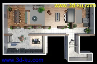 3D打印模型Tesla3dcorp Open Apartment的图片