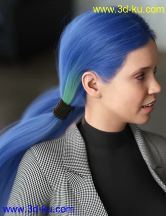 3D打印模型Texture Expansion for Chunky Pigtails的图片
