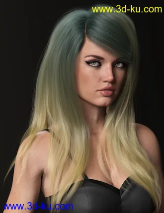 3D打印模型Texture Expansion for Swept Bangs Hair的图片