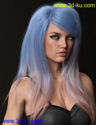 3D打印模型Texture Expansion for Swept Bangs Hair的图片