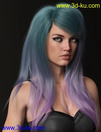 3D打印模型Texture Expansion for Swept Bangs Hair的图片