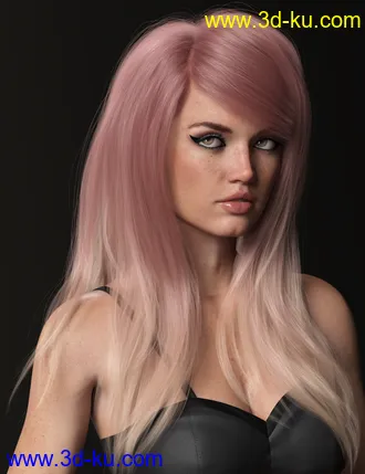 3D打印模型Texture Expansion for Swept Bangs Hair的图片