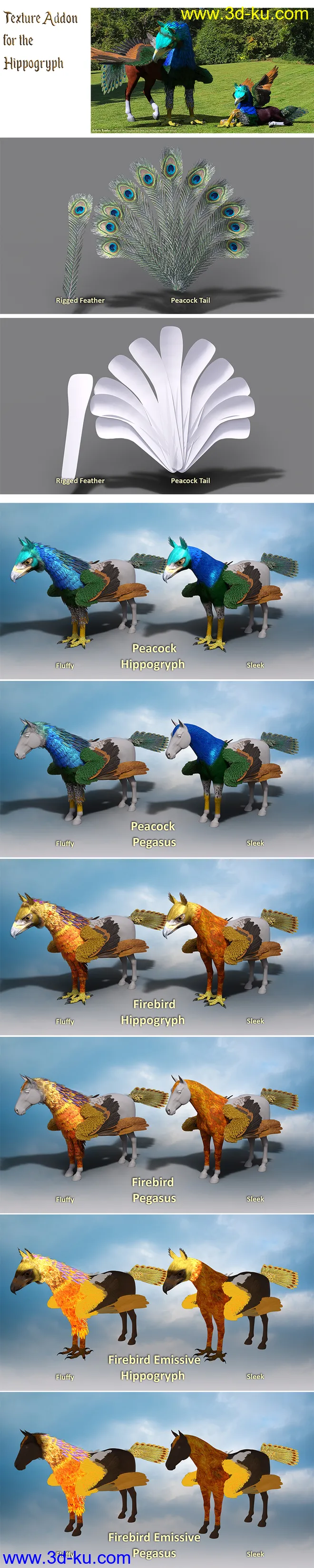 Texture Expansion for the Hippogryph Add-on模型的图片1