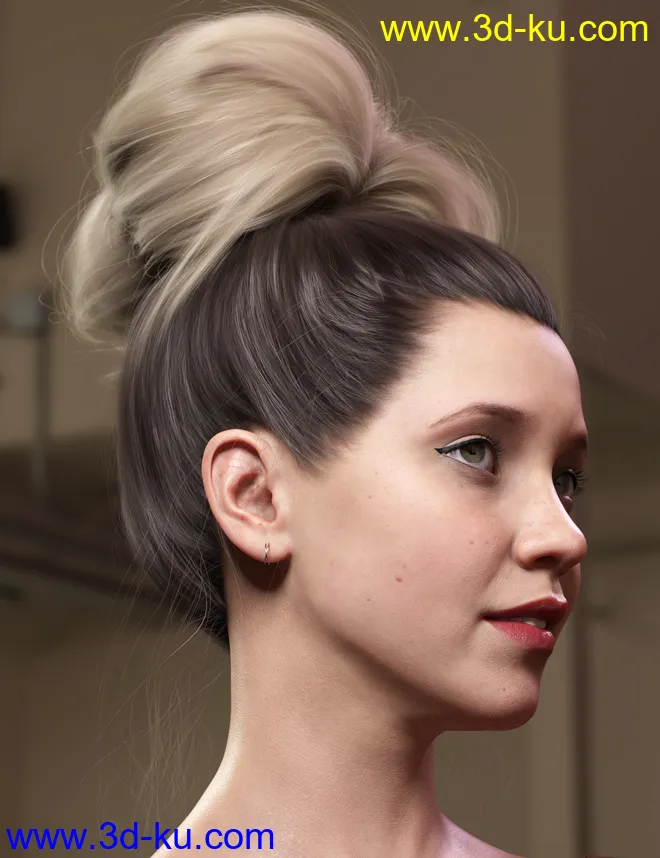 Texture Expansion for Top Updo Hair模型的图片7