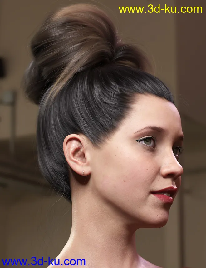 Texture Expansion for Top Updo Hair模型的图片10