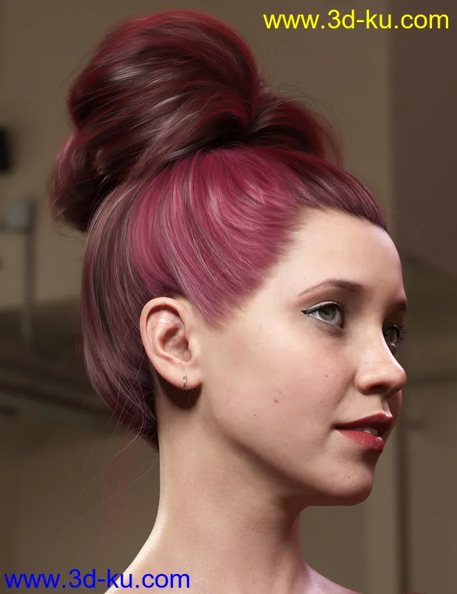 Texture Expansion for Top Updo Hair模型的图片12