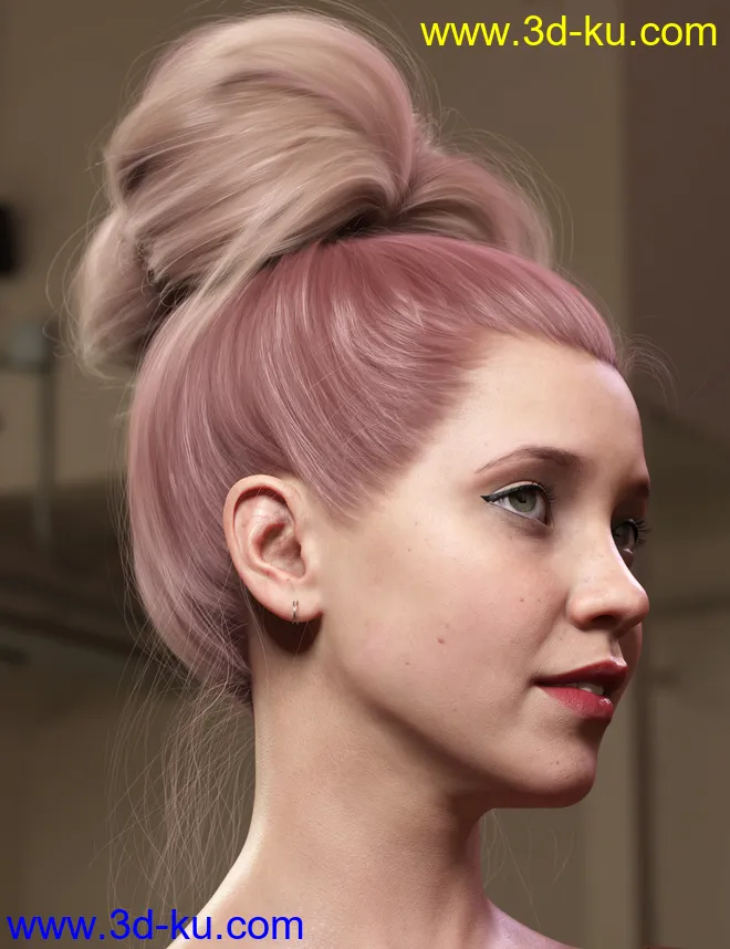 Texture Expansion for Top Updo Hair模型的图片13