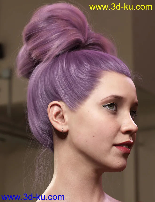 Texture Expansion for Top Updo Hair模型的图片14