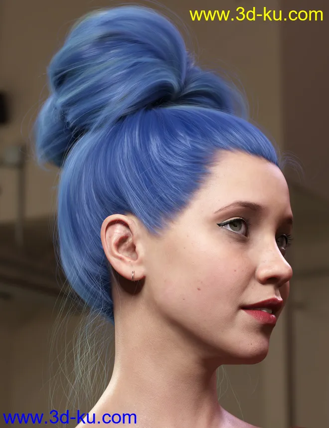 Texture Expansion for Top Updo Hair模型的图片15