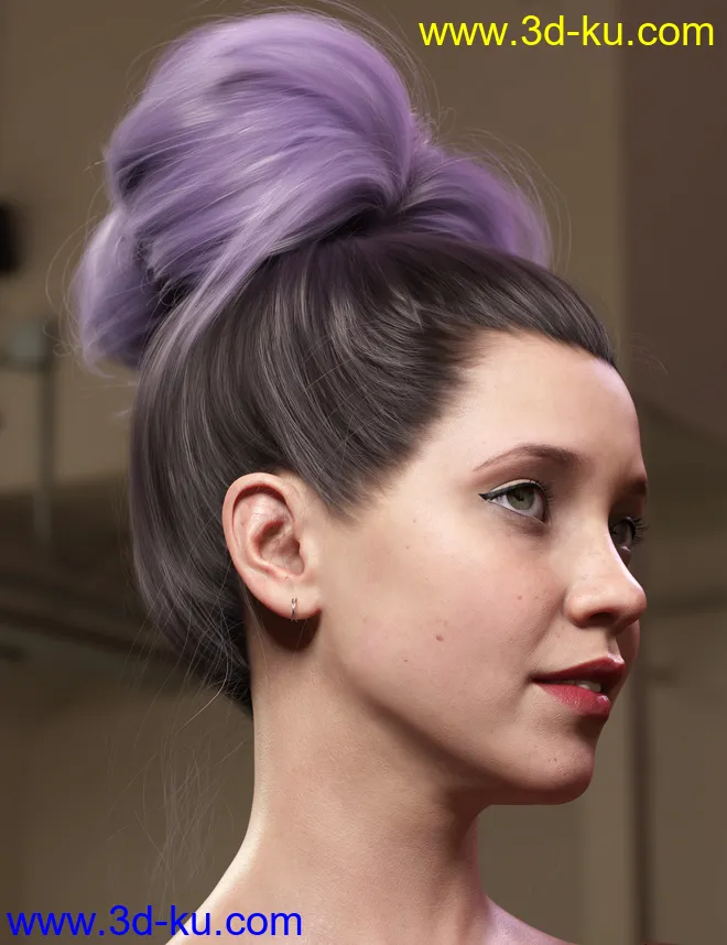 Texture Expansion for Top Updo Hair模型的图片16