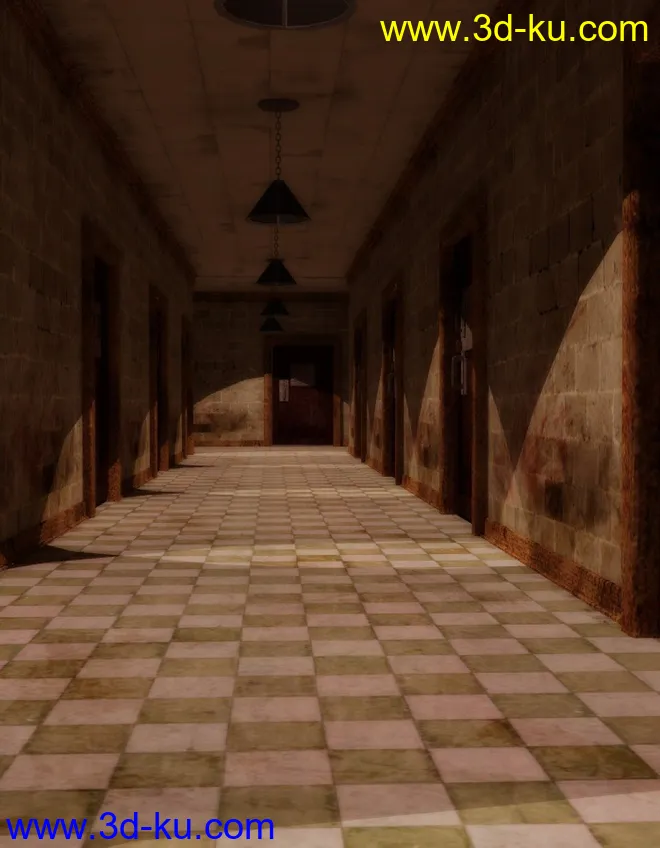 The Asylum - Hallway模型的图片1